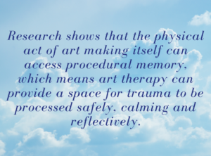 Art therapy provides safe space