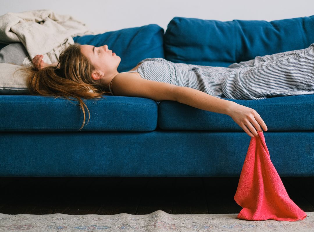 Tired woman